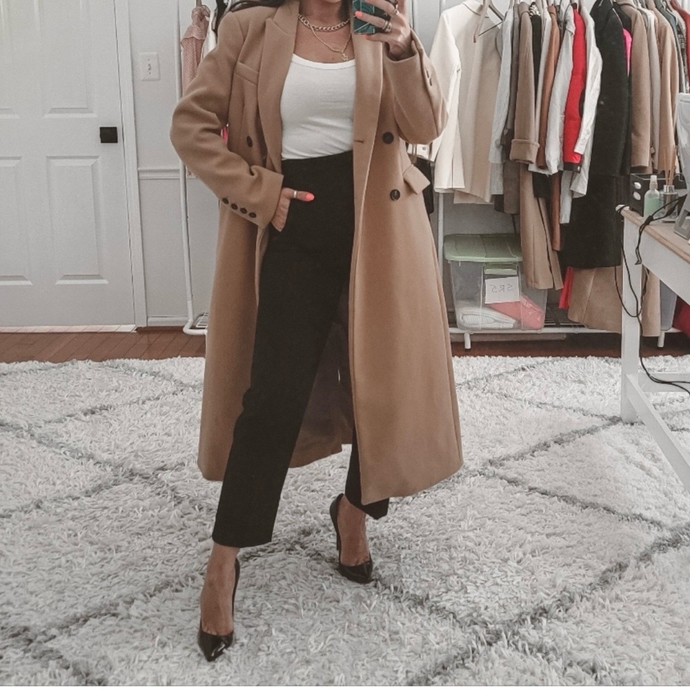 Nasty Gal Elegant Tan Women's Camel Coat - Picture 4 of 4